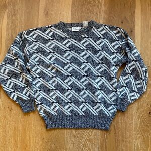 Vintage Black and White Crewneck Sweater